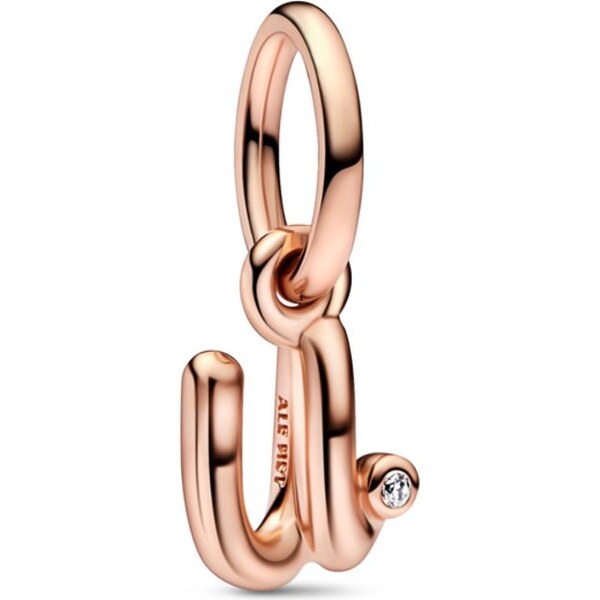 PANDORA prívesok Abeceda písacie písmeno U 58185744