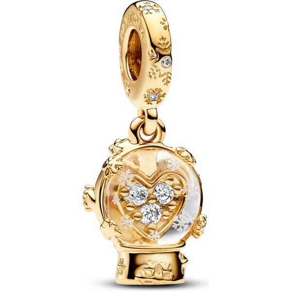 PANDORA prívesok Snežítko so srdcom a snehovými vločkami 58185974