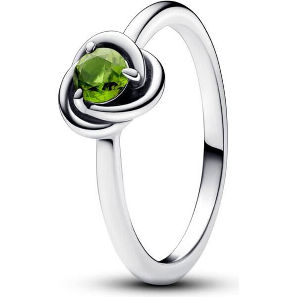 PANDORA prsteň Jarno zelený kruh večnosti 58186079
