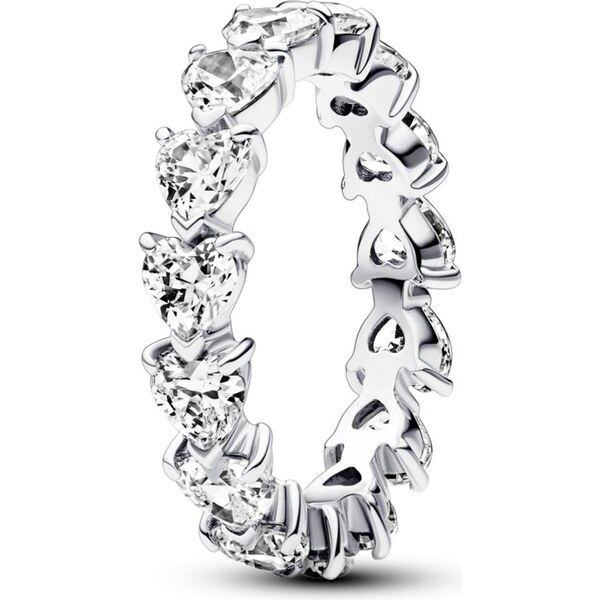 PANDORA prsteň rad sŕdc Večný prsteň 58186086