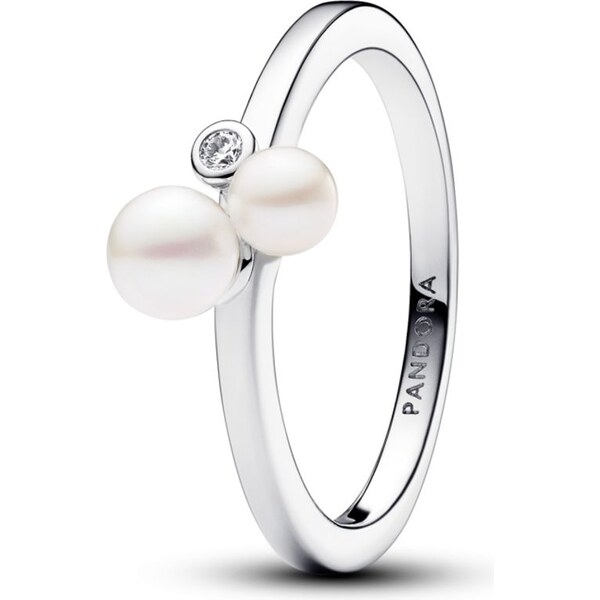 PANDORA Dvojica prsteňov Upravené sladkovodné kultivované perly 58186136