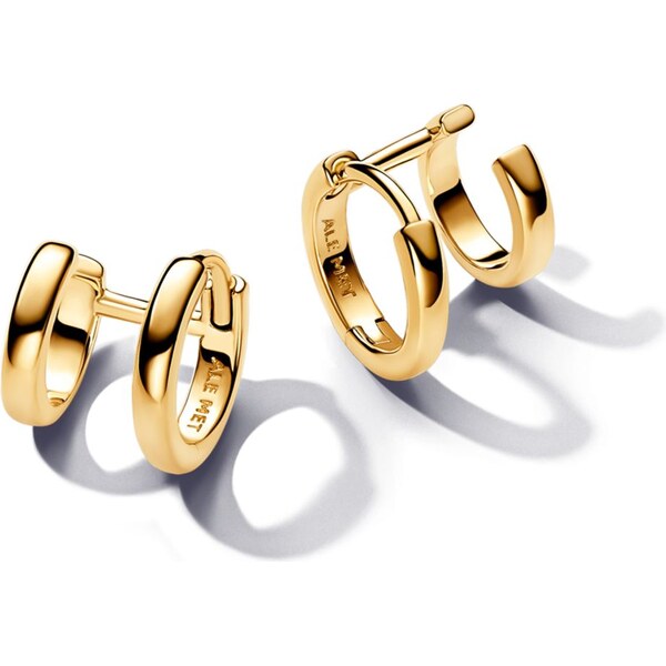 PANDORA Dvojité malé kruhové náušnice 58186194