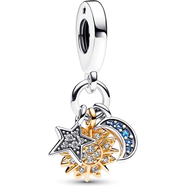PANDORA prívesok Dvojfarebná nebeská trojica 58185837