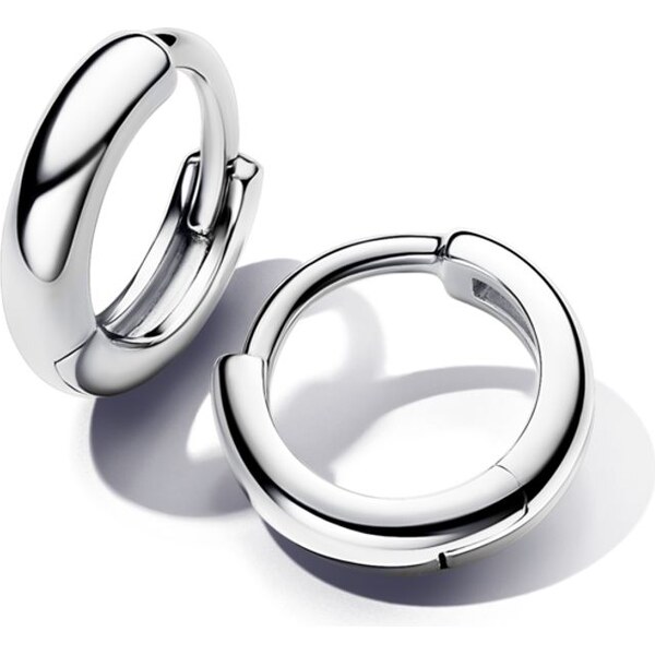 PANDORA Strieborné malé kruhové náušnice 58186198