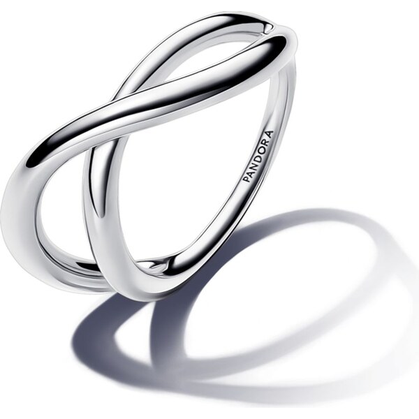 PANDORA strieborný prsteň Nekonečno s organickým tvarom 58186222