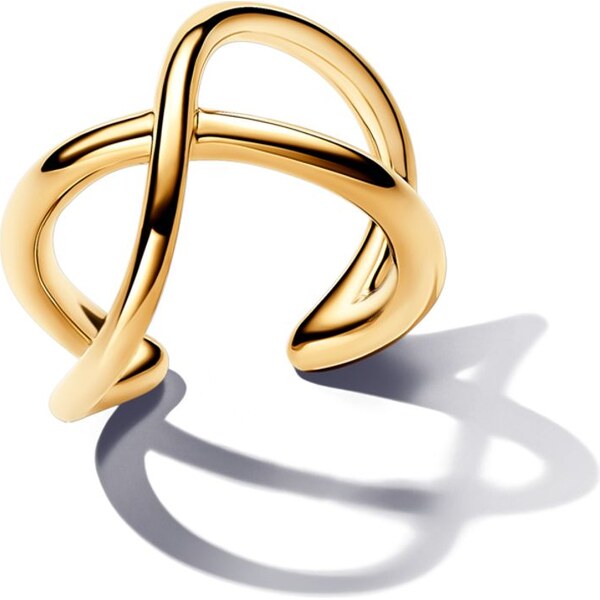 PANDORA Záušnice nekonečna s organickým tvarom 58186218