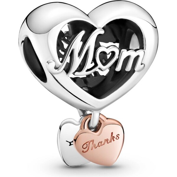 PANDORA prívesok Srdce a poďakovanie mamičke 58185407