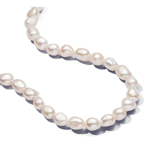 PANDORA Náhrdelník s prvkom v tvare T a barokové upravené Sladkovodné 58186202