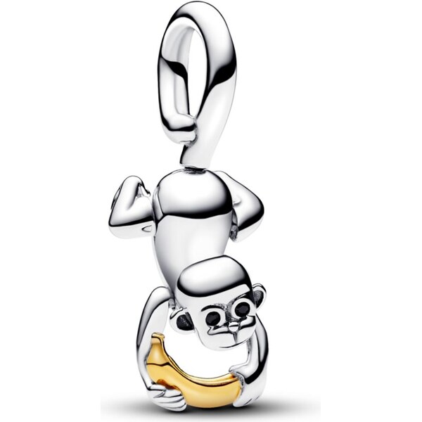 PANDORA Visiaci prívesok Dvojfarebná pohyblivá opička 58186281