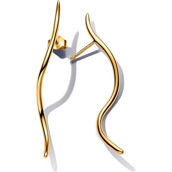 PANDORA kôstkové náušnice Organicky tvarovaný drôtik 58186210