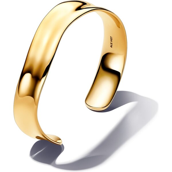 PANDORA Otvorený široký pevný náramok s organickým tvarom 58186235