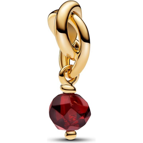 14k Gold-plated dangle with salsa red crystal 58186309