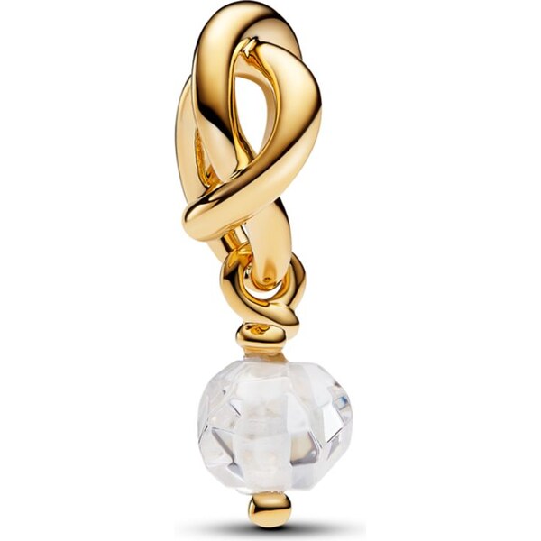 PANDORA visiaci prívesok Číry fazetovaný kruh večnosti 58186316