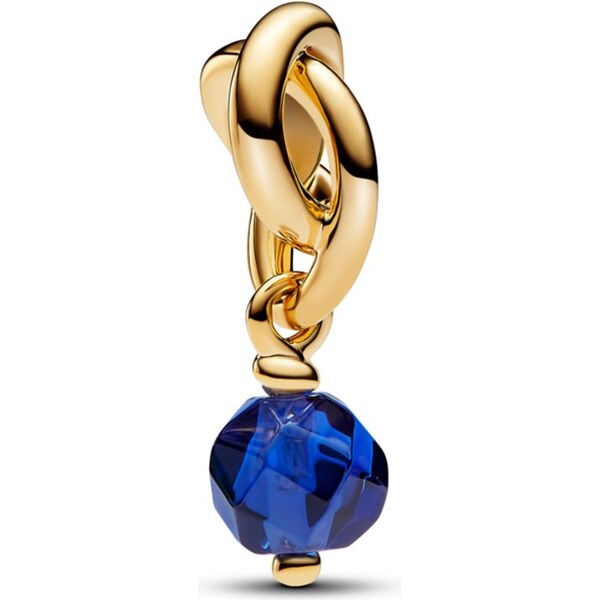 PANDORA visiaci prívesok Modrý fazetovaný kruh večnosti 58186310