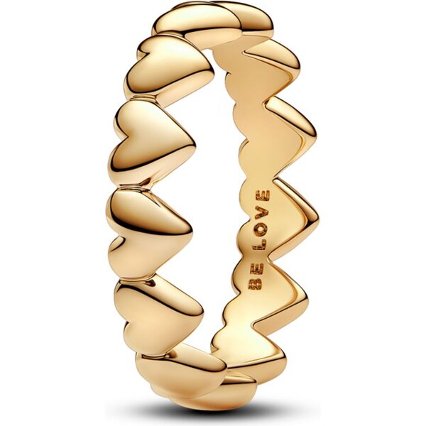 PANDORA prsteň Rad srdiečok 58186342
