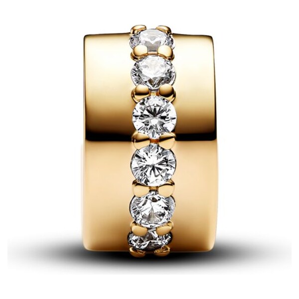 PANDORA klipový prívesok Číry trblietavý rad 58186335