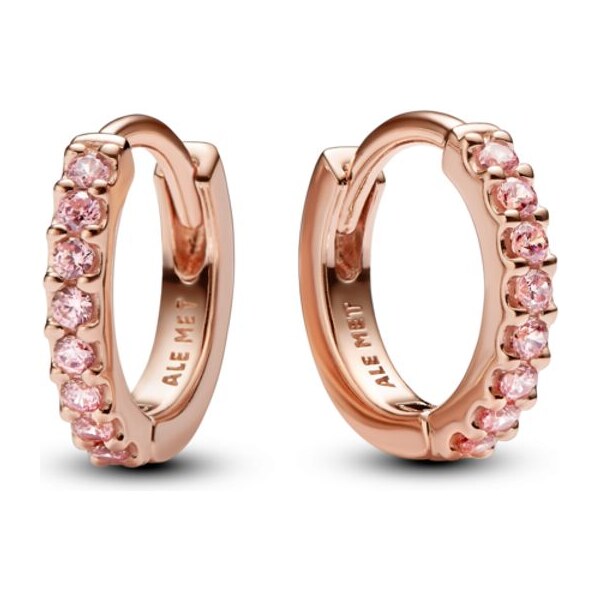 PANDORA malé kruhové náušnice Růžový tŕň 59072433