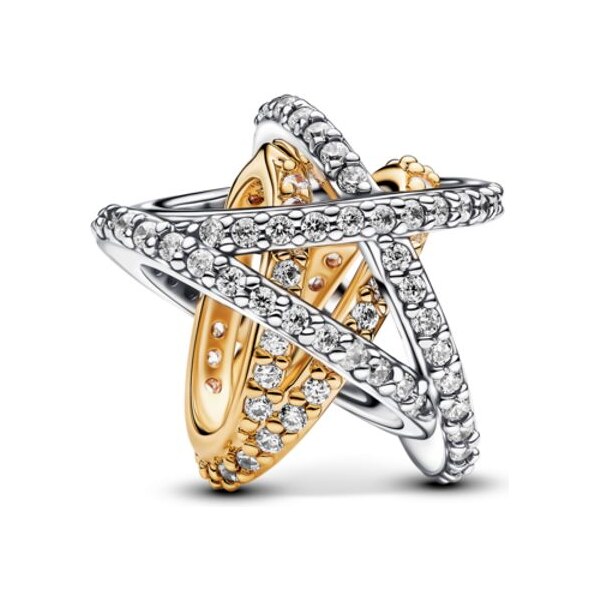 PANDORA prívesok Trblietavá prekrížená hviezda 59072429