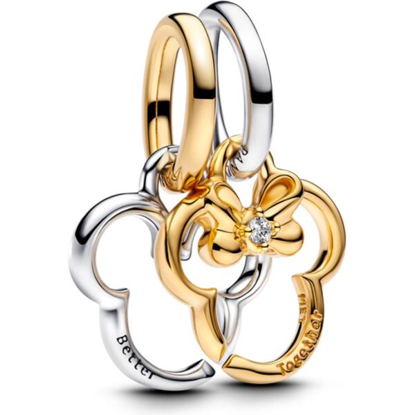 PANDORA Disney Mickey a Minnie mouse rozdeliteľný visiaci prívesok 61458071