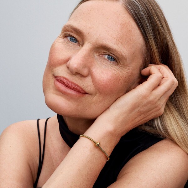 PANDORA Okrúhly klip so silikónom 61458070