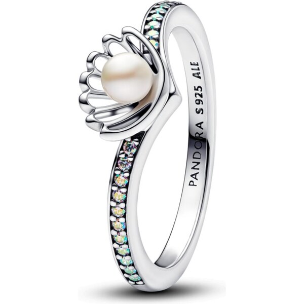 PANDORA Prsteň Disney Princezná s upravenou sladkovodnou kultivovanou 61458089