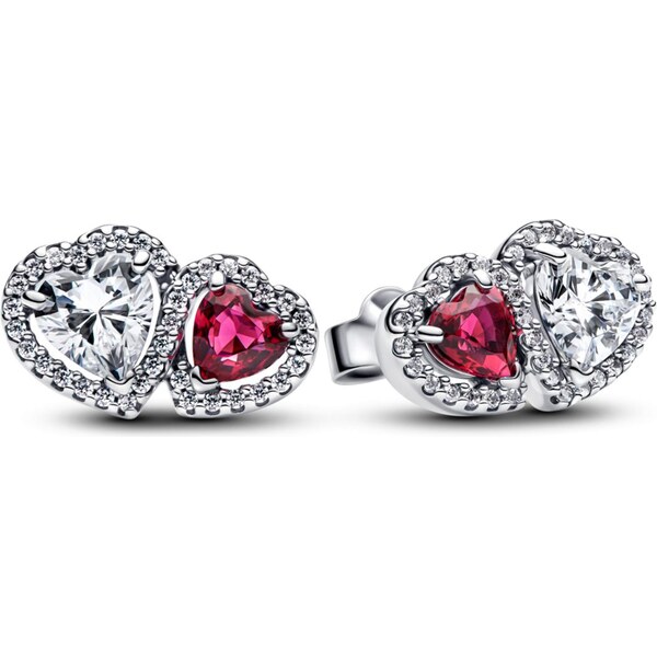 PANDORA Kôstkové náušnice Srdce s Aureolou 61458104