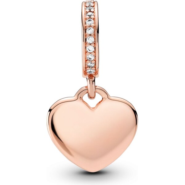 PANDORA Gravírovací prívesok so srdiečkom 61553702