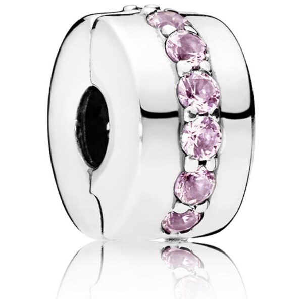 PANDORA klip Ružový žiarivý chodník 58185136