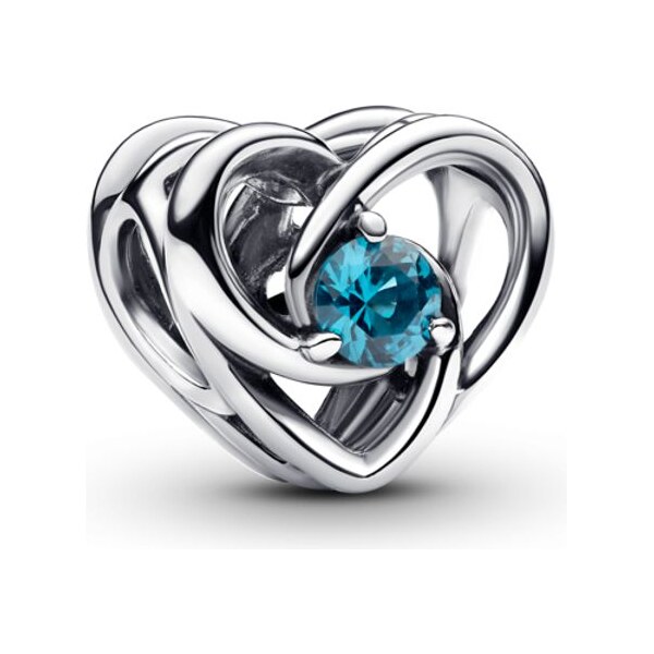 PANDORA Prívesok Prepletené srdce s kameňom 62330236
