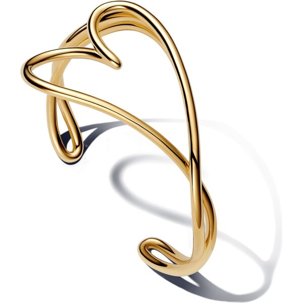 PANDORA Pevný náramok srdca s organickým tvarom 62330241