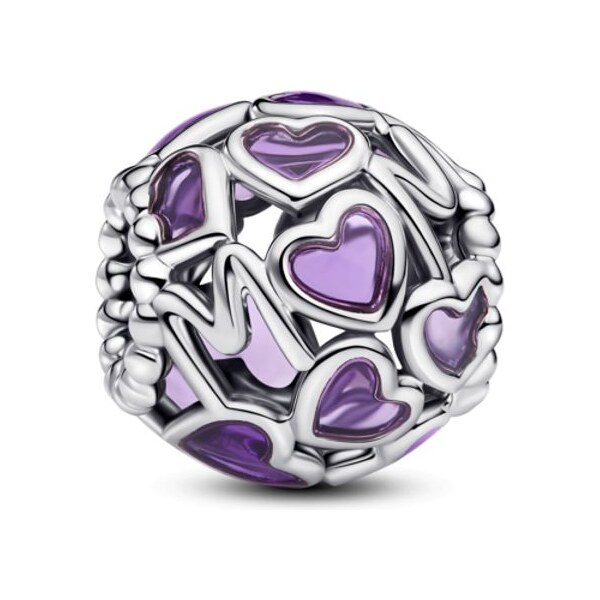 PANDORA Dierovaný prívesok Srdce a nápis Mom 63072694