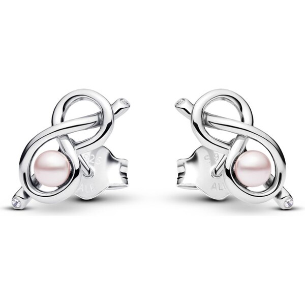 PANDORA Kôstkové náušnice Uzol nekonečna 63072702