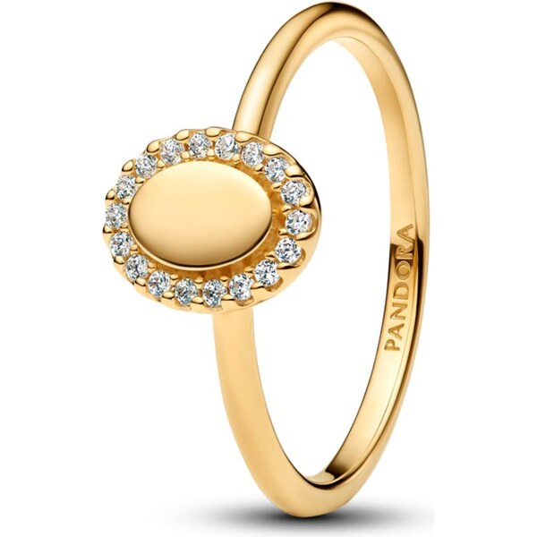 PANDORA Prsteň Oválna aureola na gravírovanie 63072722