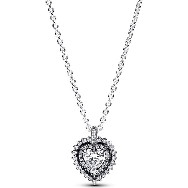 PANDORA náhrdelník s príveskom Žiarivé srdce 58186040