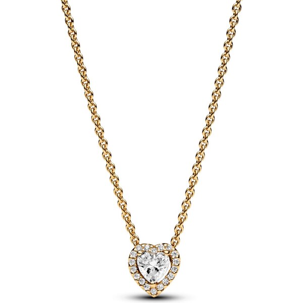 PANDORA náhrdelník s Vyvýšeným trblietavým srdcom 58186043