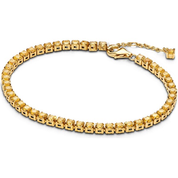 PANDORA Tenisový žltý náramok 63777230