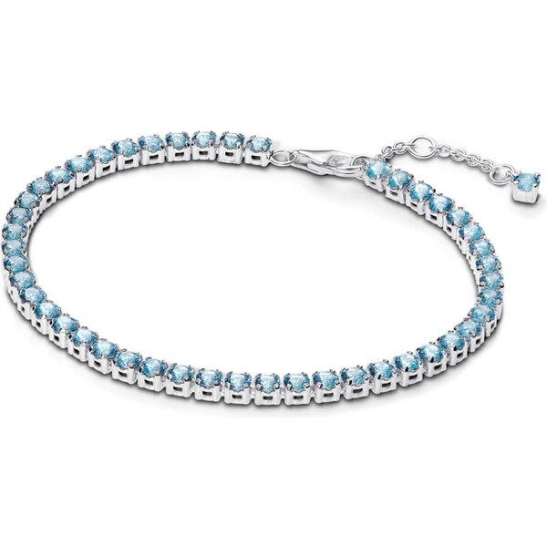 PANDORA Tenisový modrý náramok 63777215