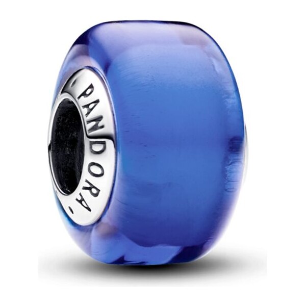 PANDORA mini prívesok Modré sklo Murano 58186064