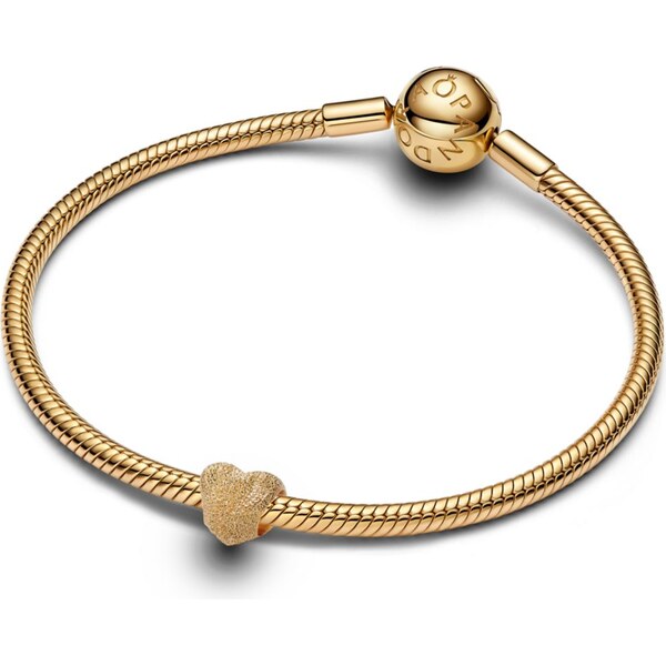 PANDORA mini pozlátený prívesok s textúrou 65245789