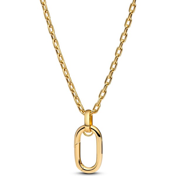 PANDORA Retiazkový náhrdelník s veľkým otvárateľným článkom 65245792