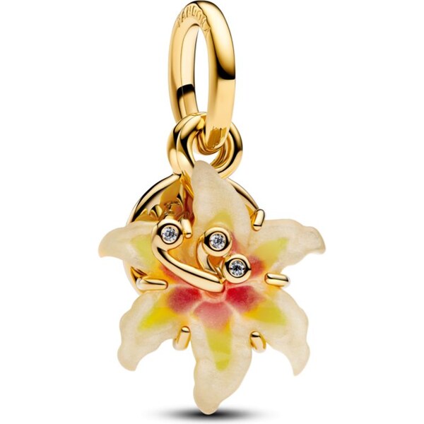 PANDORA Disney prívesok Na vlásku Zlatá kúzelná kvetina 65245794