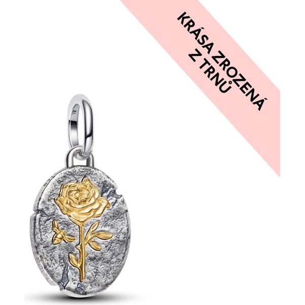 PANDORA Medailónkový prívesok Ruže 65245956