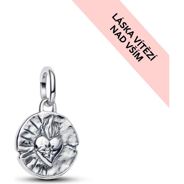 PANDORA Medailónkový prívesok Srdce 65245960
