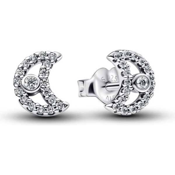 PANDORA Kôstkové náušnice Trblietavý mesiac 66121872