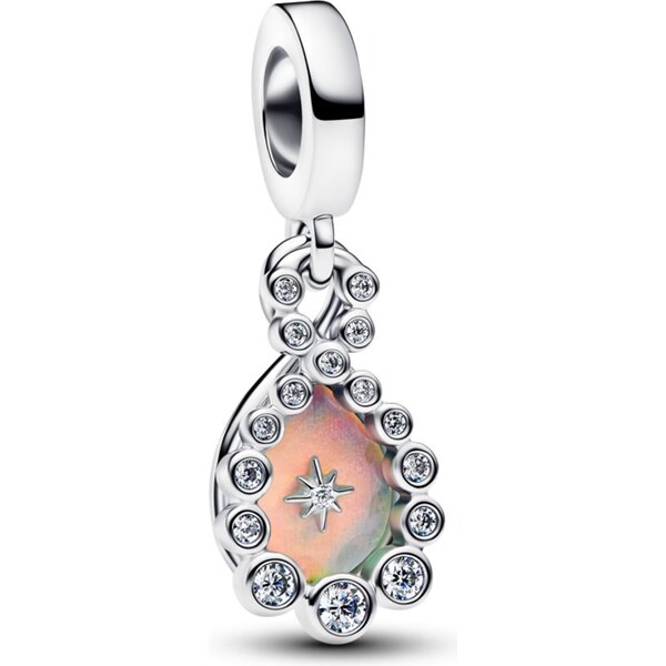 PANDORA Dvojitý visiaci prívesok Opaleskujúce nekonečno 66121908