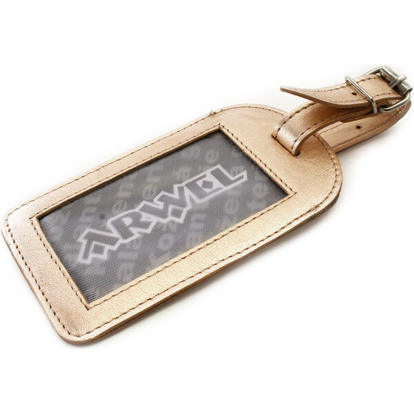 Arwel Zlatá kožená visačka na batožinu | zlatá 619-5405-01 NAP 66563795