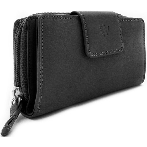 Arwel Dámska kožená peňaženka so zápinkou | čierna 511-0684-60 WSH 66563797