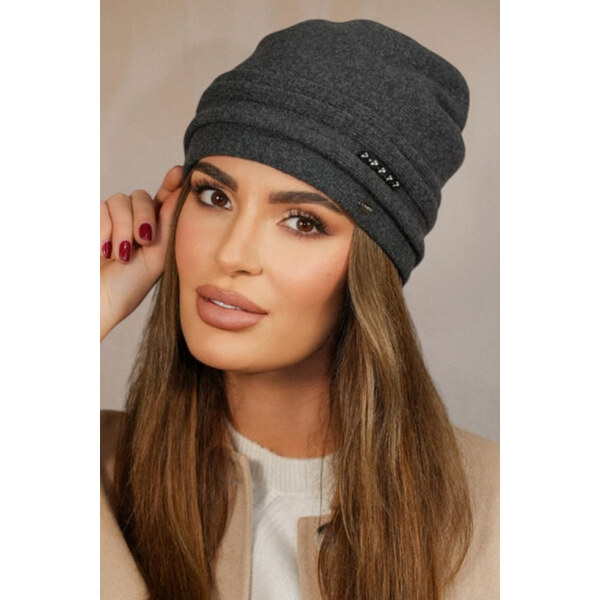 Kamea Grafitová dámska čiapka na zimu Sakura, Farba čierna 66563805