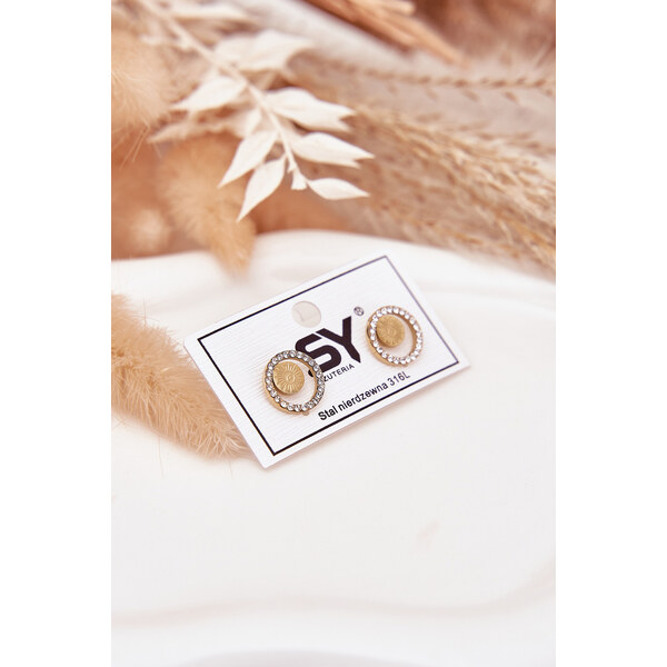 Boto Náušnice z chirurgickej ocele s kubickými zirkónmi 66683268