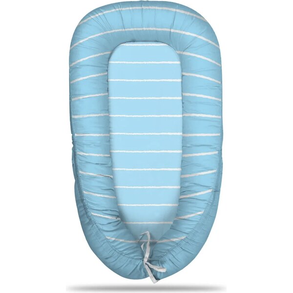 Sablio Hniezdočko pre bábätko Biele linky na modrej 65113977